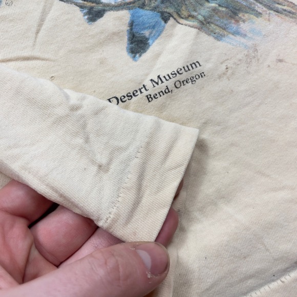 VTG 90s Turner Originals High Desert Museum Owl T-Shirt Large Single Stitch USA - Picture 4 of 7